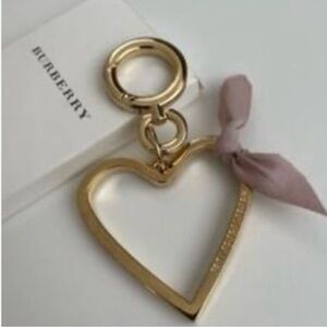 NIB Burberry Gold Bijou Bag Charm/Keychain